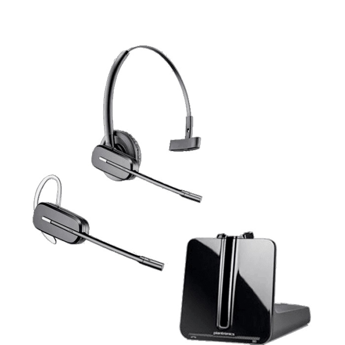 Poly CS540 Wireless Headset with Two Wearing Options