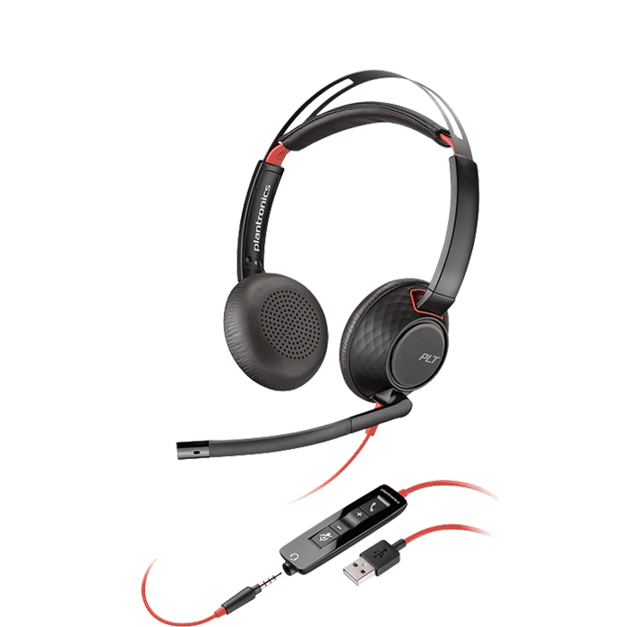 Blackwire C5220 USB-A Corded Headset with Inline Controls