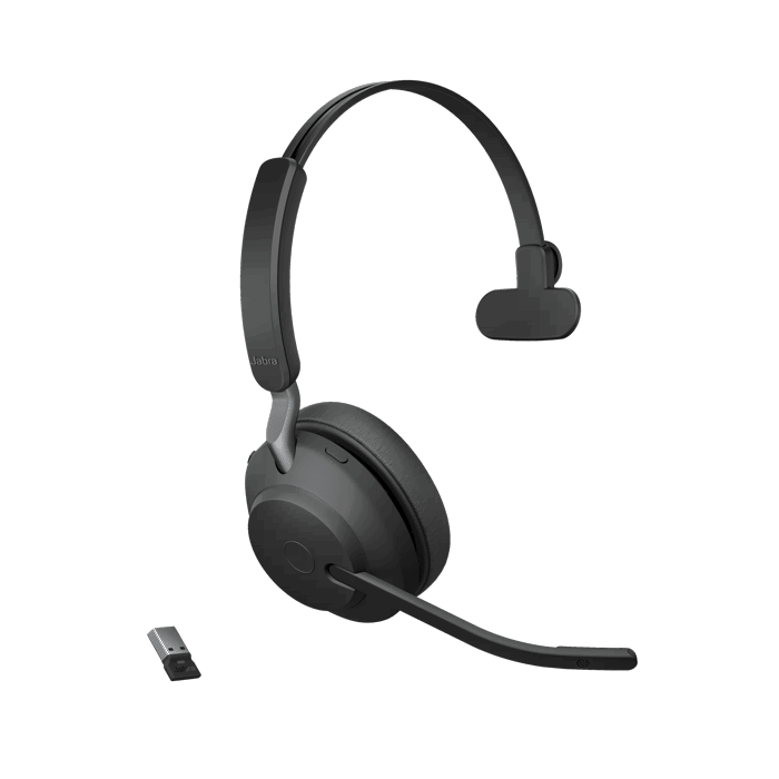 Jabra Evolve2 65 UC Mono Headset (w/ Stand) - Headsets Direct