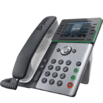 Poly Edge E300 Series IP Desk Phone - Angle