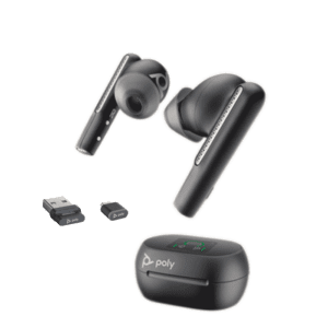 Poly Voyager Free 60 EarBuds - Black w/ Case & USB Dongle